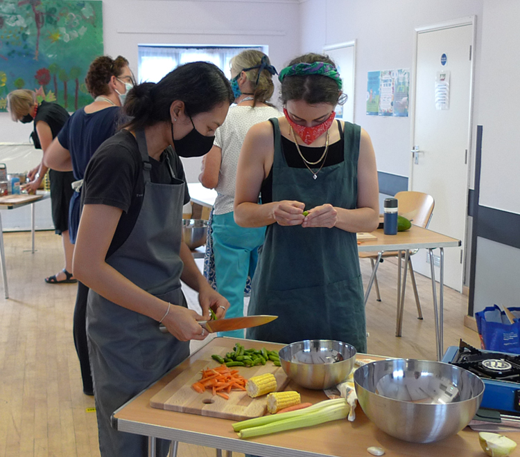 Children cooking class